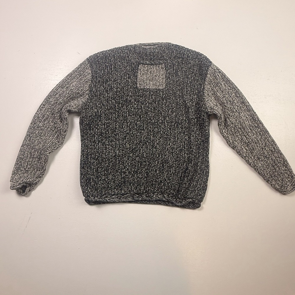 Christopher & Banks Size S Sweater Women's Pullover Long Sleeve Knit Black Gray - Picture 2 of 9